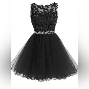 Tulle skirt rhinestone formal sleeveless A line tulle skirt
